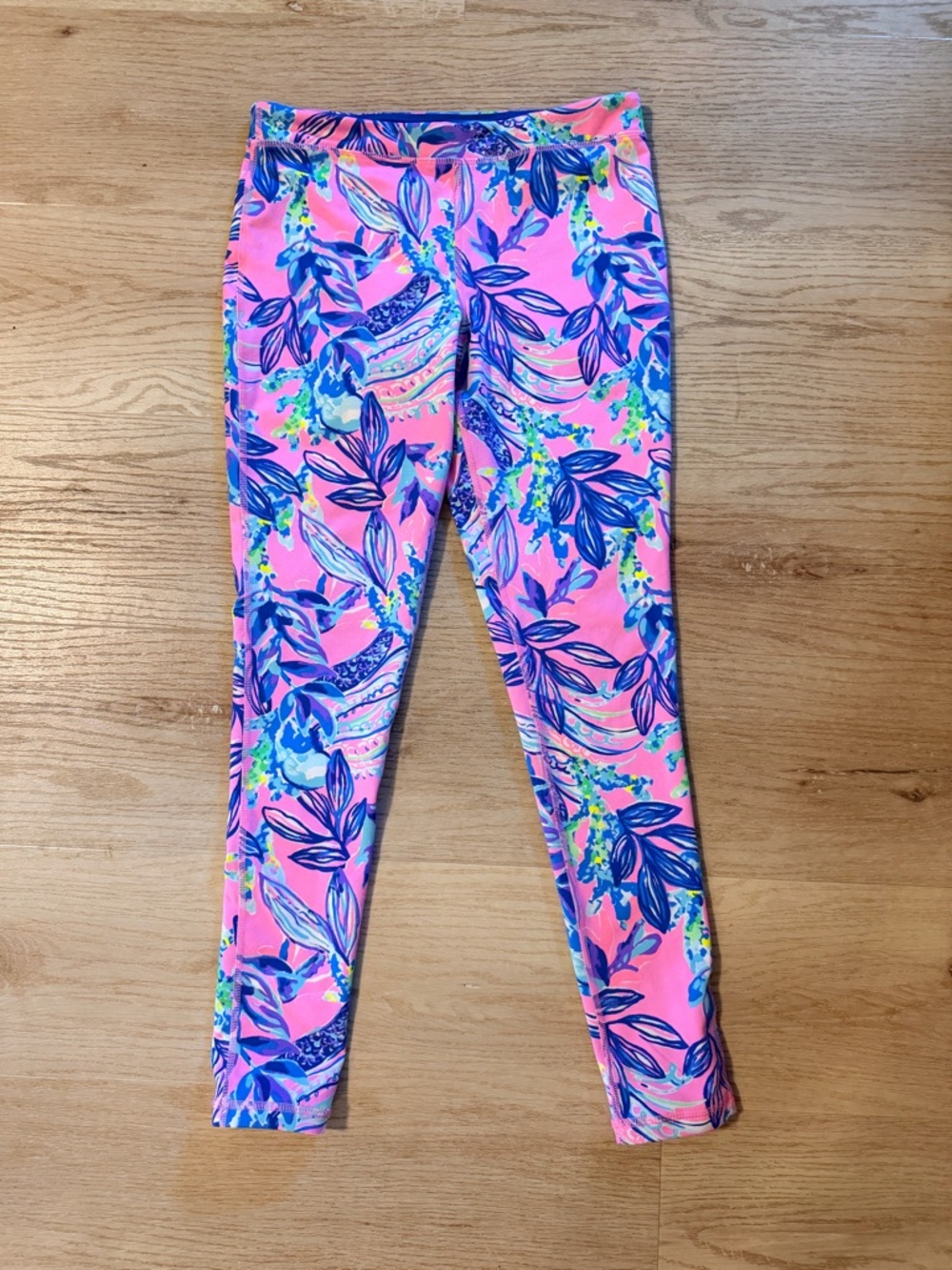 Lilly Pulitzer Pink Tropical Print Leggings